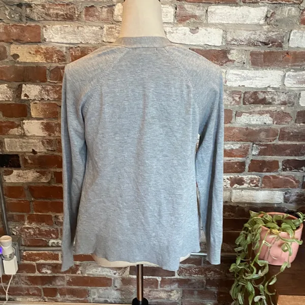 Verve Ami Women's Gray Open-Front Cardigan Size M - Image 5