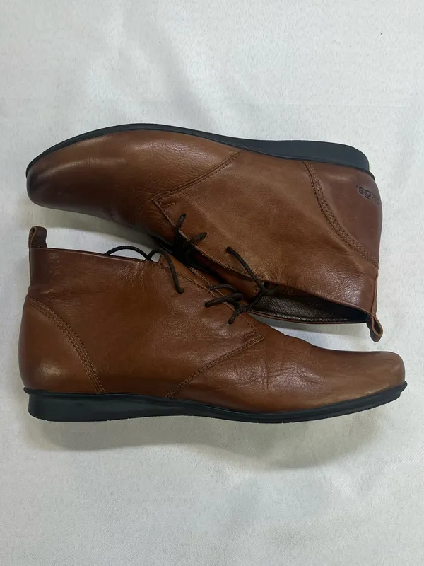 Taos Robin Ankle Brown Leather Lace Up Women’s Shoes Boots Size 8-8.5 EU 39 - Image 5
