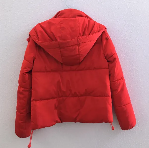 Garage Red Puffer Drop Shoulder Jacket - Image 2