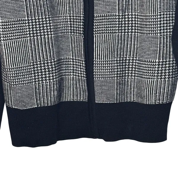 Pendleton Women's Sweater 100% Merino Wool Full Zip Houndstooth Cardigan‎ Medium - Image 5