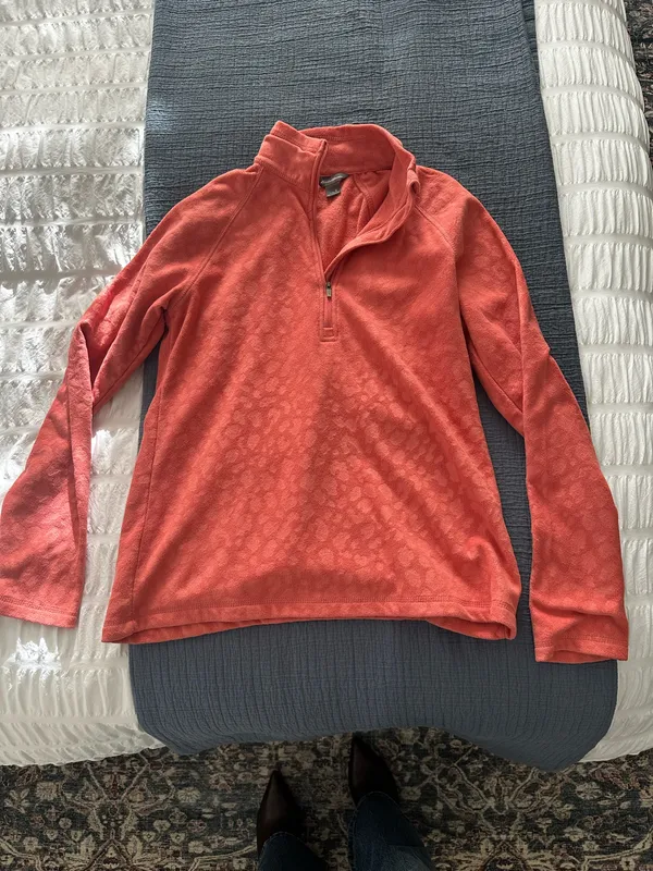 Pink Eddie Bauer fleece pullover - Image 2