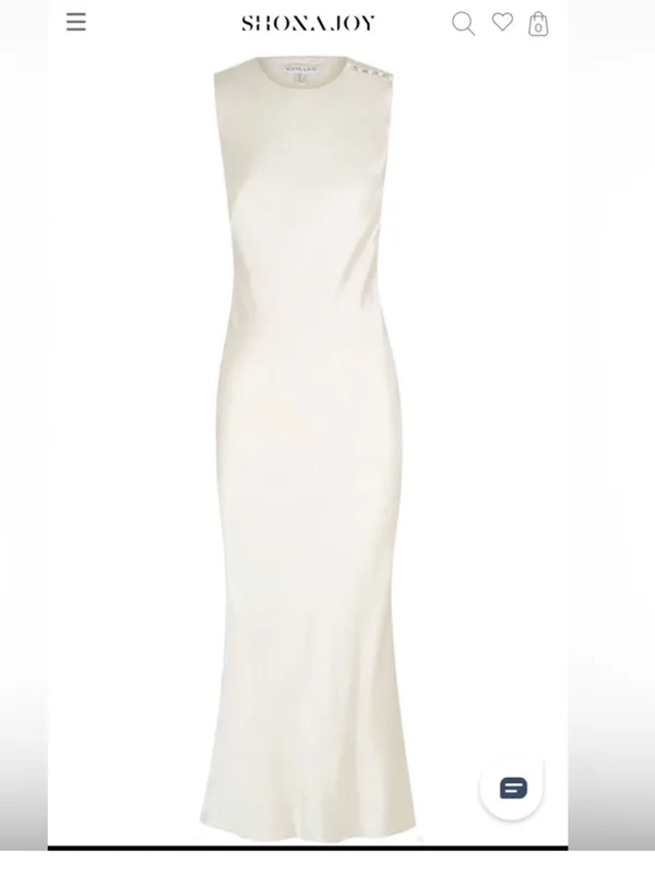 shona joy la lune‎ Bias Sleeveless Midi Dress size US 2 - Image 2