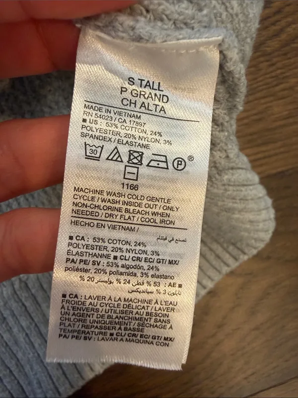 Old Navy Women’s So Soft Crewneck Waffle Knit Sweater Gray - Small Tall - C1-345 - Image 5