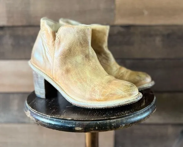 Bed Stu Distressed Leather Ankle Boots – Handmade in Mexico – Size 8 - Image 3