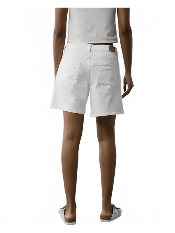 AE 8" Dreamy Drape Stretch Low-Rise Baggy Jort American Eagle NWT White Size 18 - Image 3