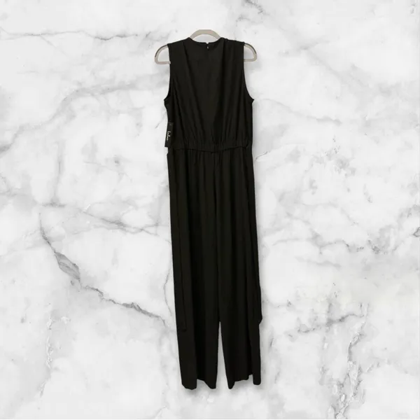 Lulu's Classic Black Sleeveless Jumpsuit - Image 3