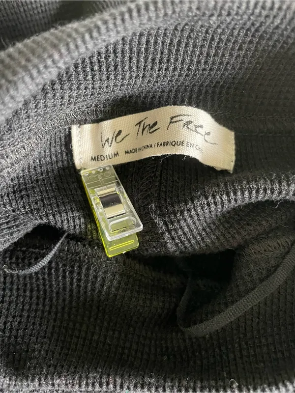 Free People We The Free Gorgeous Cuff Thermal Top Black - Image 6