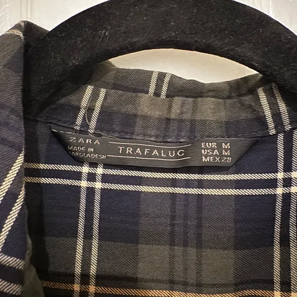ZARA Plaid Button Down Shirt - Image 2