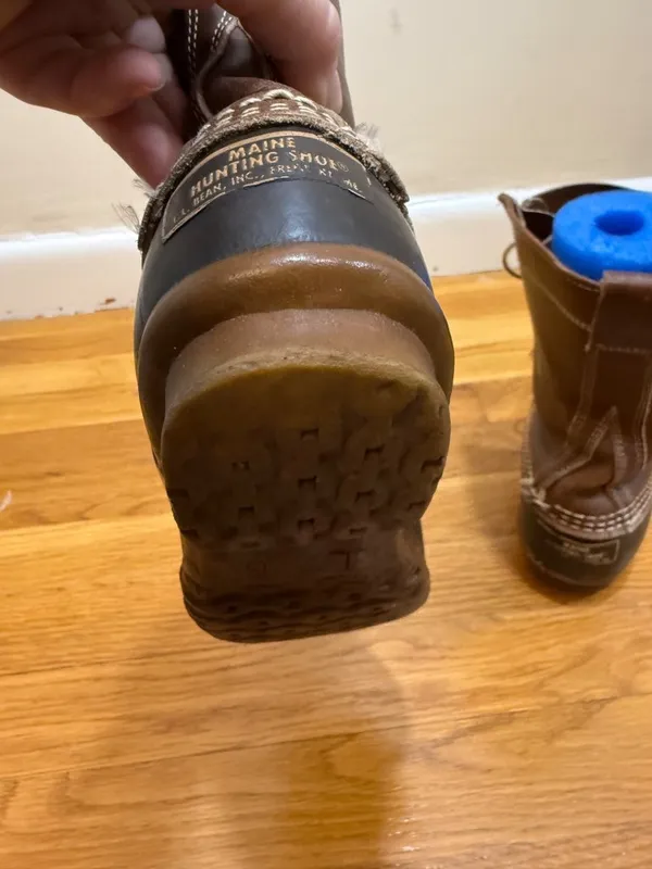 L.L. Bean Boots Original Maine Hunting Shoe Vintage 1980s Women's 6 - Image 9