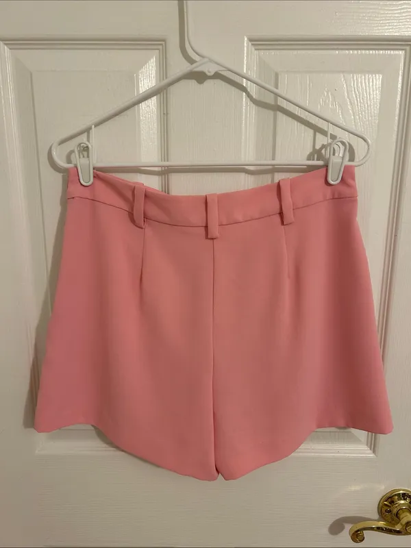 Trina Turk Solar Shorts Skort Pink Icing NWT Size 4 Retails $188 - Image 6