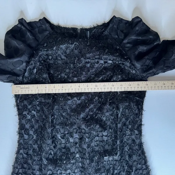 NWT W118 by Walter Baker Prya Dress Size XS Black‎ Polka Dot Puff Sleeve Party - Image 9