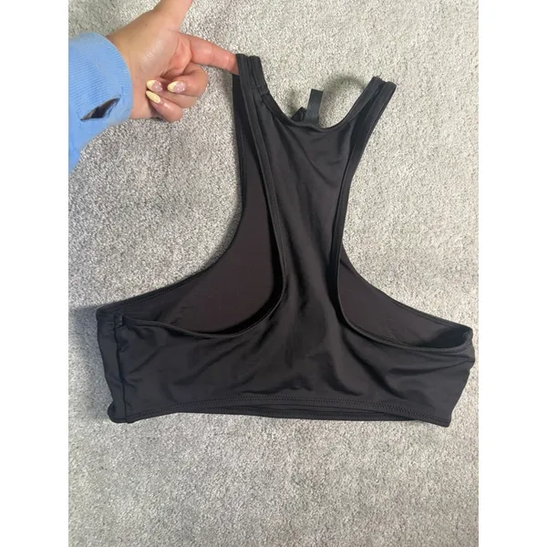 Skims Onyx High Neck Racer Back Swim Top large nwot - Image 8