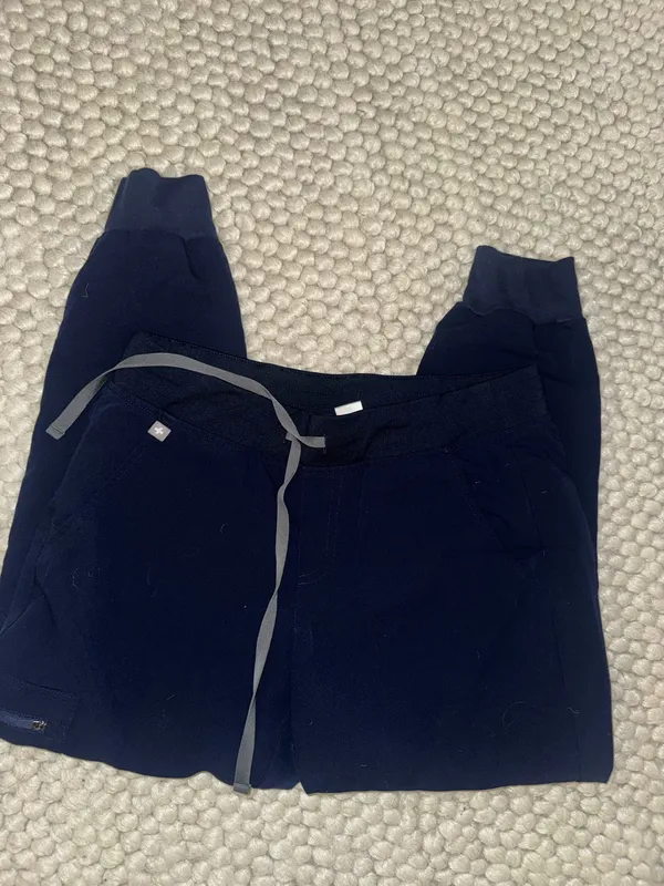 Navy blue FIGS technical collection scrub jogger pants - Image 6