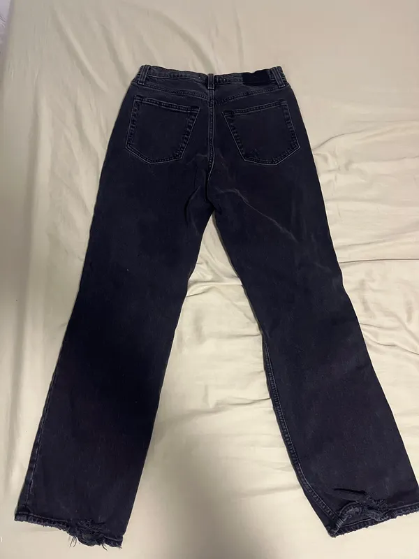 Abercrombie and Fitch 90s straight leg high rise black jeans - Image 3