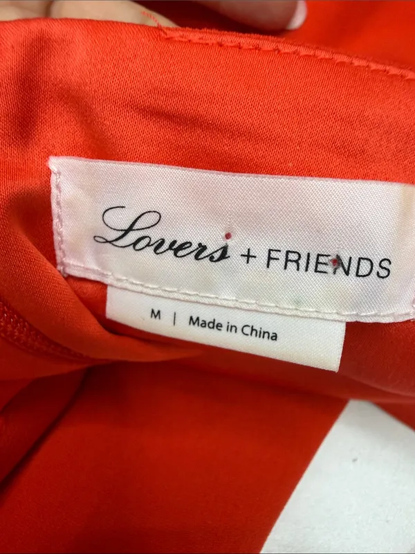 Lovers + Friends Red Asymmetrical One-Shoulder Midi Dress Size M - Image 10