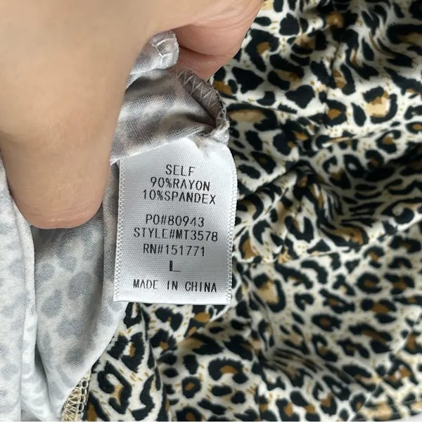 Le lis • Bodysuit • Strapless • Animal Print • Large • Summer • Spring - Image 8