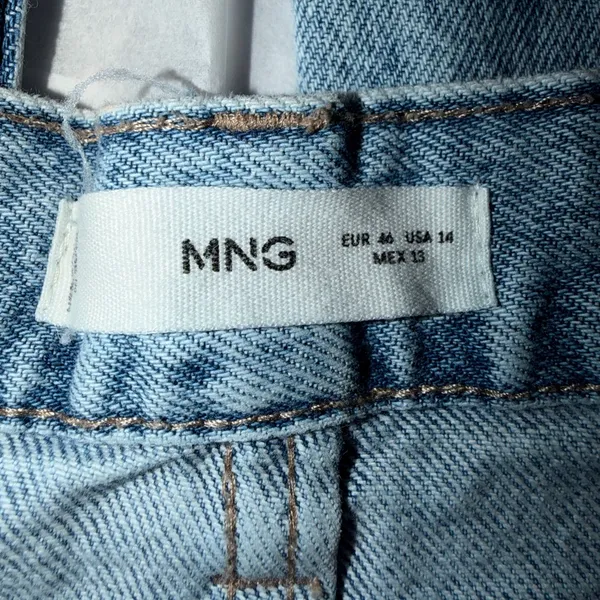 Mango Women's Light Blue Straight Leg Jeans - Image 3