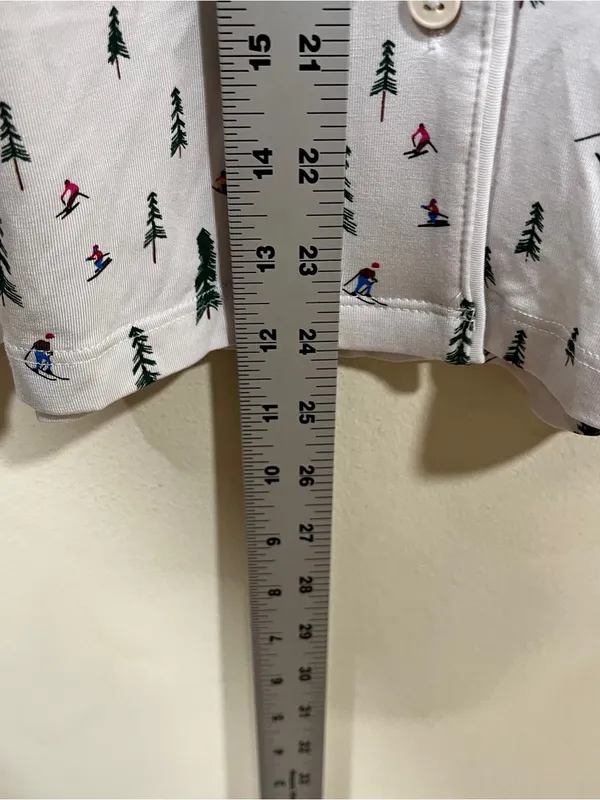 NWT Tommy John Downtime Printed Pajama Set ski mountain size XS - Image 11