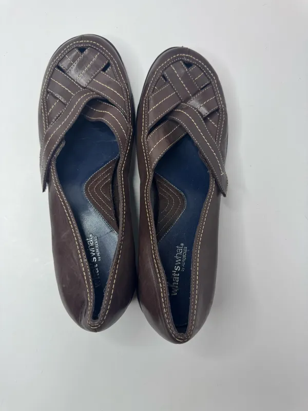 Aerosoles 'What's What' Brown Leather Loafers Size 9.5M - Image 3