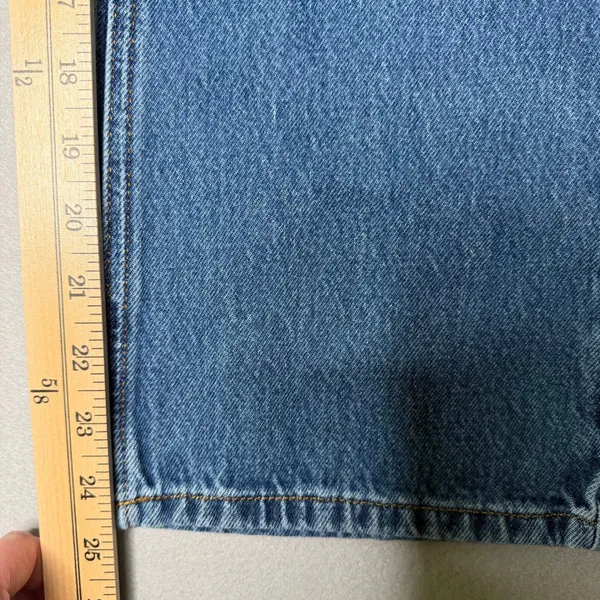 Sézane The Brut Sexy Straight Leg Jeans Blue Organic Cotton Women Size 40 US 8 - Image 8