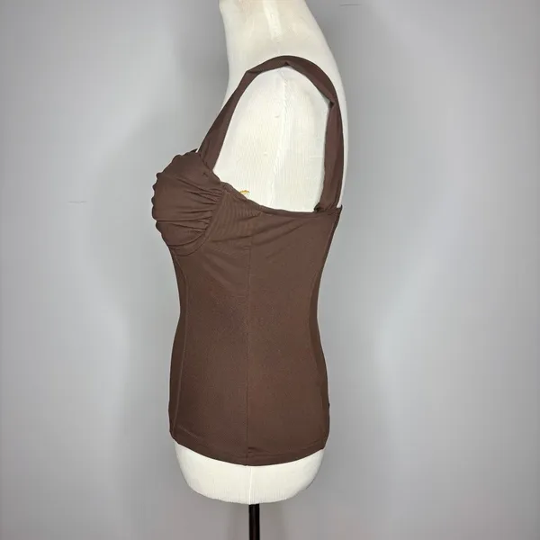 Princess Polly - Brown Kyrie Longline Corset Top - Image 5