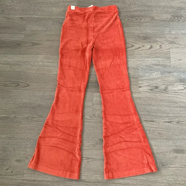 Aerie Groove-On Velour High Waisted Flare Pant -‎ Size S - Cinnabar - NWT - Image 5