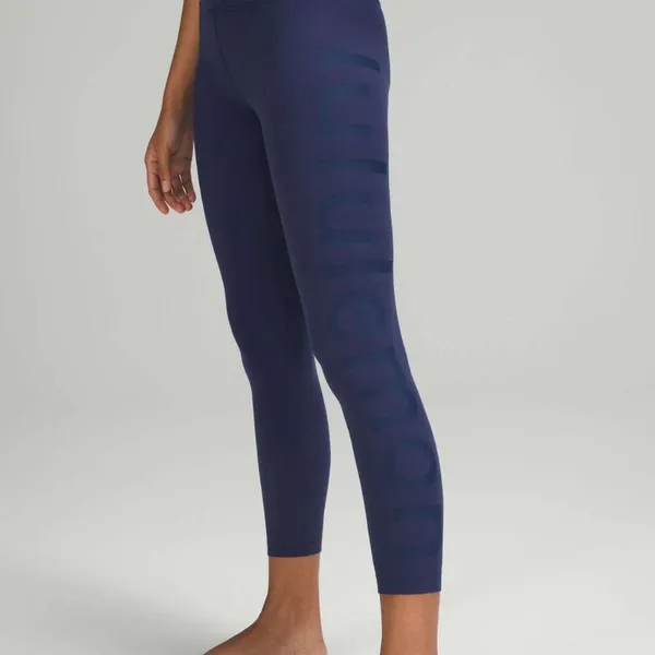 Lululemon Align Leggings 25" graphic pant womens Navy Blue (size 12) athleisure - Image 5