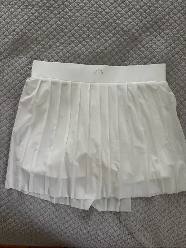 Varley White Pleated Melody Skirt NWOT - Image 9