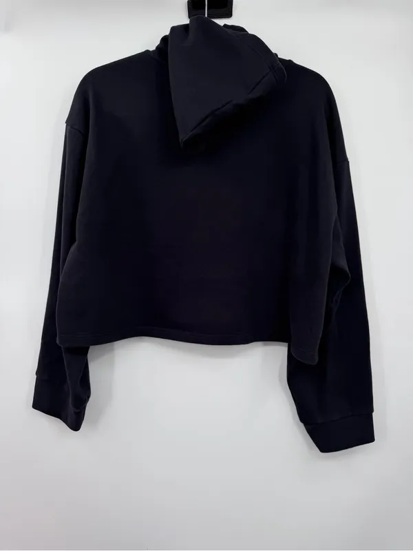 Beyond Yoga Happiness Cropped Pullover Hoodie Medium Black Sweatshirt - Image 4