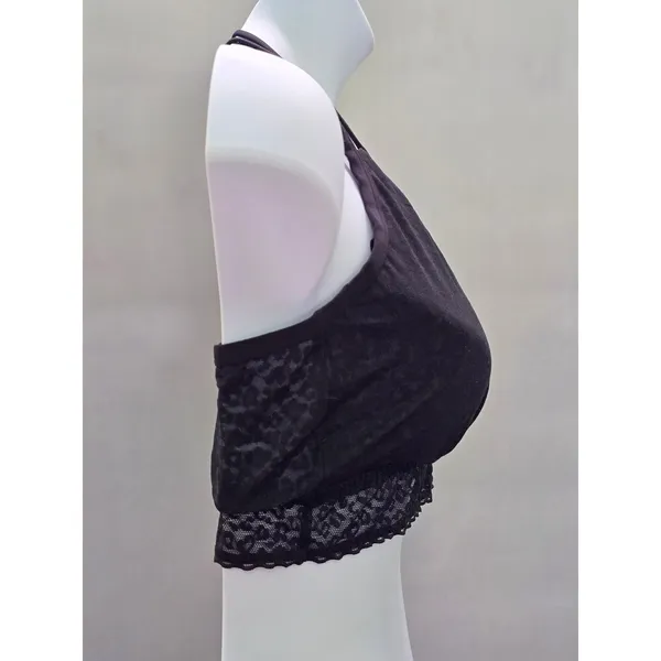 Maurices Black Romantic Boudoir Cottage Lingerie Feminine Lace Bra Plus 2X - Image 4