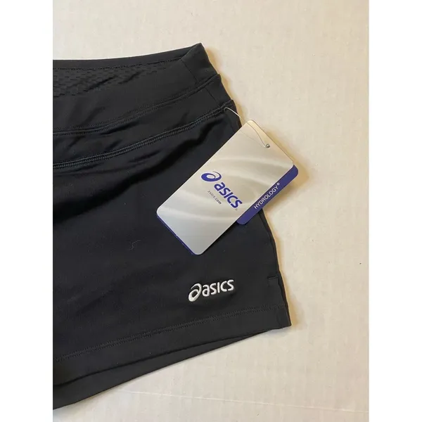 Asics Abby Loose Fit Shorts Womens Small Black Running Shorts NWT WS1207-9090 - Image 2