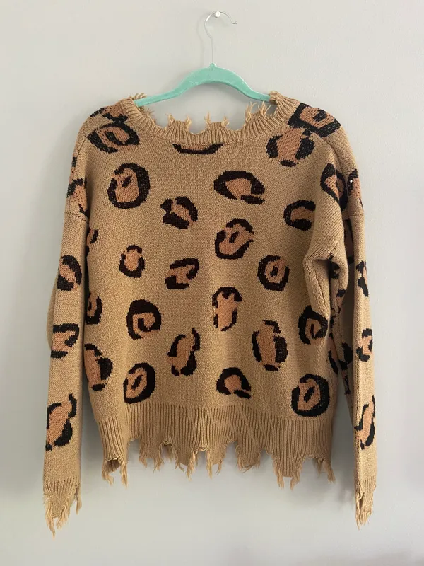 Runaway Clothes Cheetah Print Sweater - Image 2