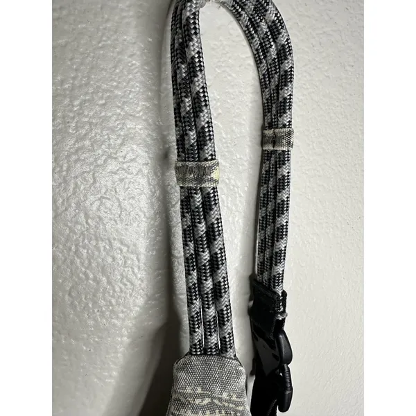 KAVU Gray Rope Sling Backpack Canvas Crossbody Travel Bag Geometric Women - Image 5