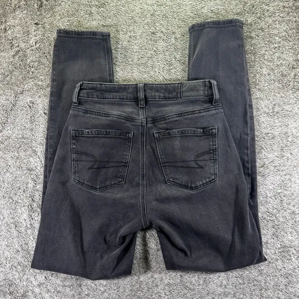 American Eagle Denim Jeans Stretch Distressed Jeans Women's 0 Black - Image 10