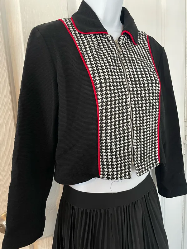 Vintage Michael B Ltd Cropped Blazer Jacket Size 6 Retro Made in the USA - Image 3