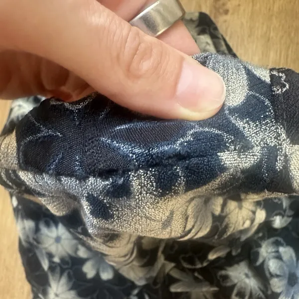 Vintage‎ Women's 90s Y2K Short Sleeve Floral Mini Dress Navy Black Tan - Image 10