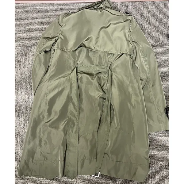 Womens Limited Brand OBR Olive Trench Coat XS EUC - Image 7