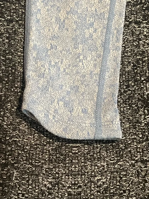 Womens XS Gymshark Fleur Texture Leggings Light Blue Marl High Rise - Image 5