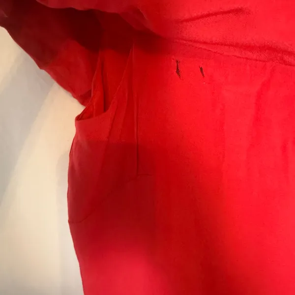 Lovers + Friends Revolve Red Off the Shoulder Side Slit Cocktail Maxi Gown S - Image 12