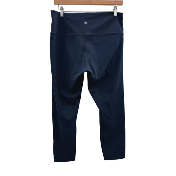 Lululemon Wunder Under Crop 23 Full-On Luxtreme True Navy Leggings Womens‎ 12 - Image 2