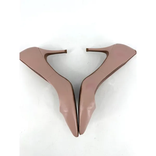 Next Pointed Toe Pumps Womens 38 Leather Stiletto‎ Heels Office Siren Neutral - Image 4