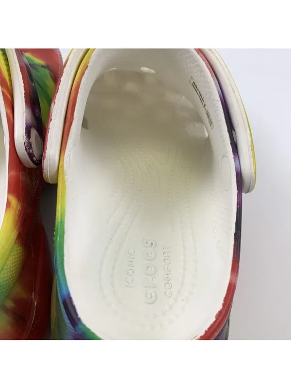 RARE Crocs Bae Platform Tie Dye Womens Size 7 - Image 8