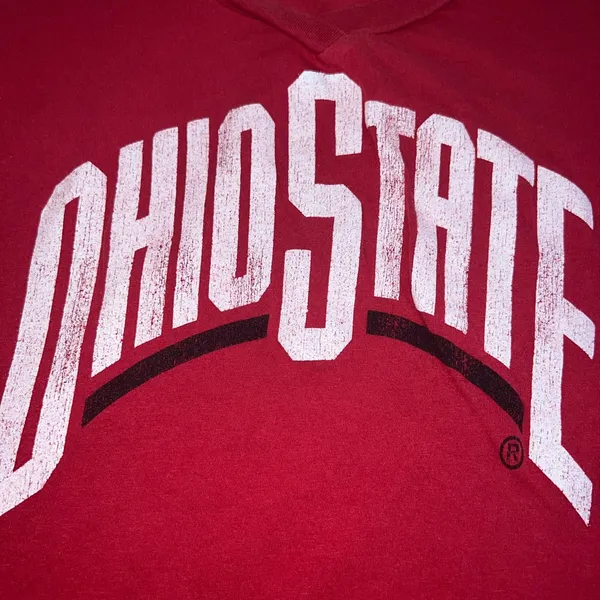 vintage ohio state v-neck t-shirt 13 - Image 2
