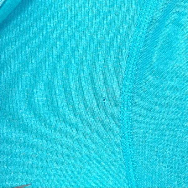 NIKE Teal Dri Fit Long Sleeves Hoodie Top Large Running Hiking Workout Casual - Image 12