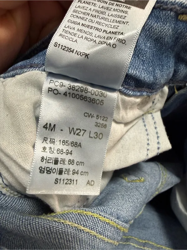 Levi Strauss Blue Jeans Size 27 - Image 7
