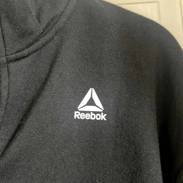 Reebok Black Quarter-Zip Sweatshirt with Mock‎ Neck - Image 11
