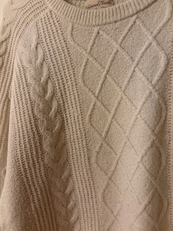 Universal Threads cream cable knit sweater - Image 2