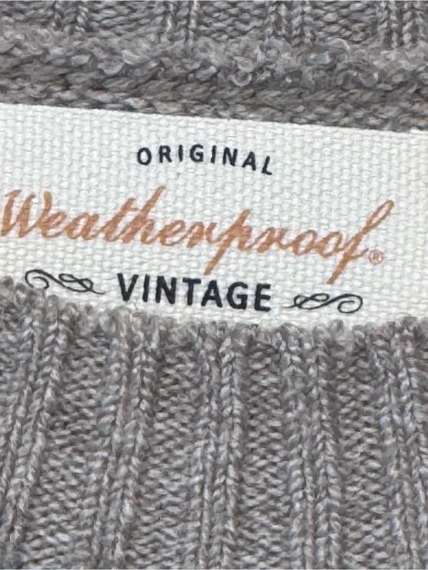 Weatherproof VintageTraditional fairisle raglan crewneck sweater Tweed yarn NWT - Image 7