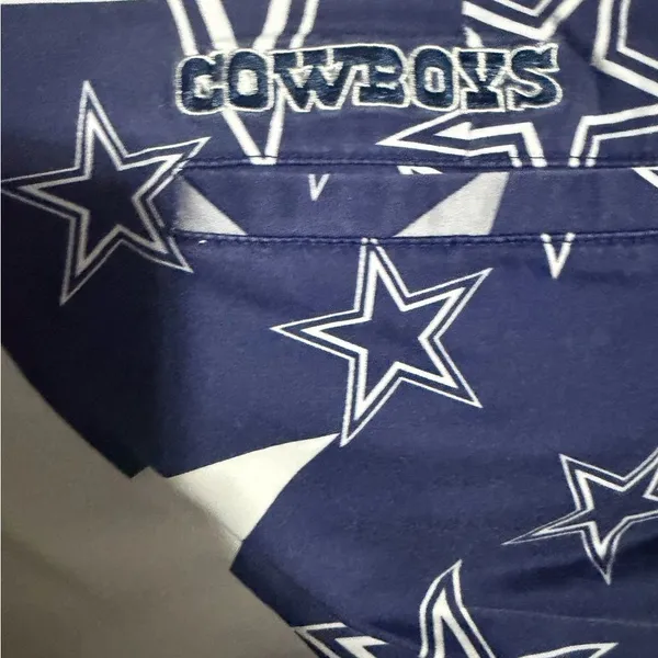 Loudmouth x Dallas Cowboys Navy/Silver Active Star Mini Skirt Size 16 - Image 6