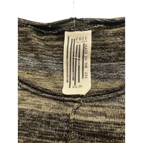 Free People sweater multi color scoop neck XS - Image 3